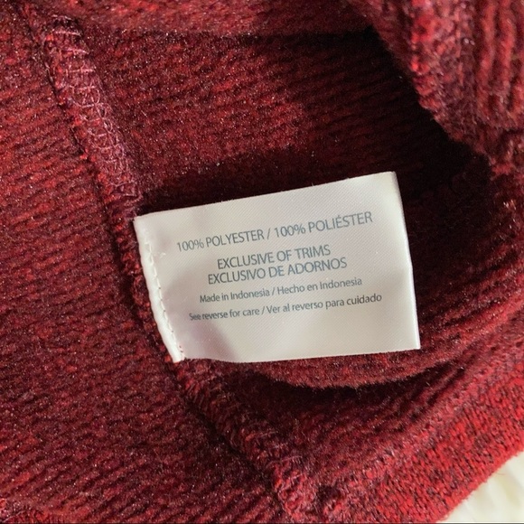 Woolrich Men’s Quarter Snap Pullover Sweater Sweatshirt Flap Pocket Heather Red - Picture 9 of 11